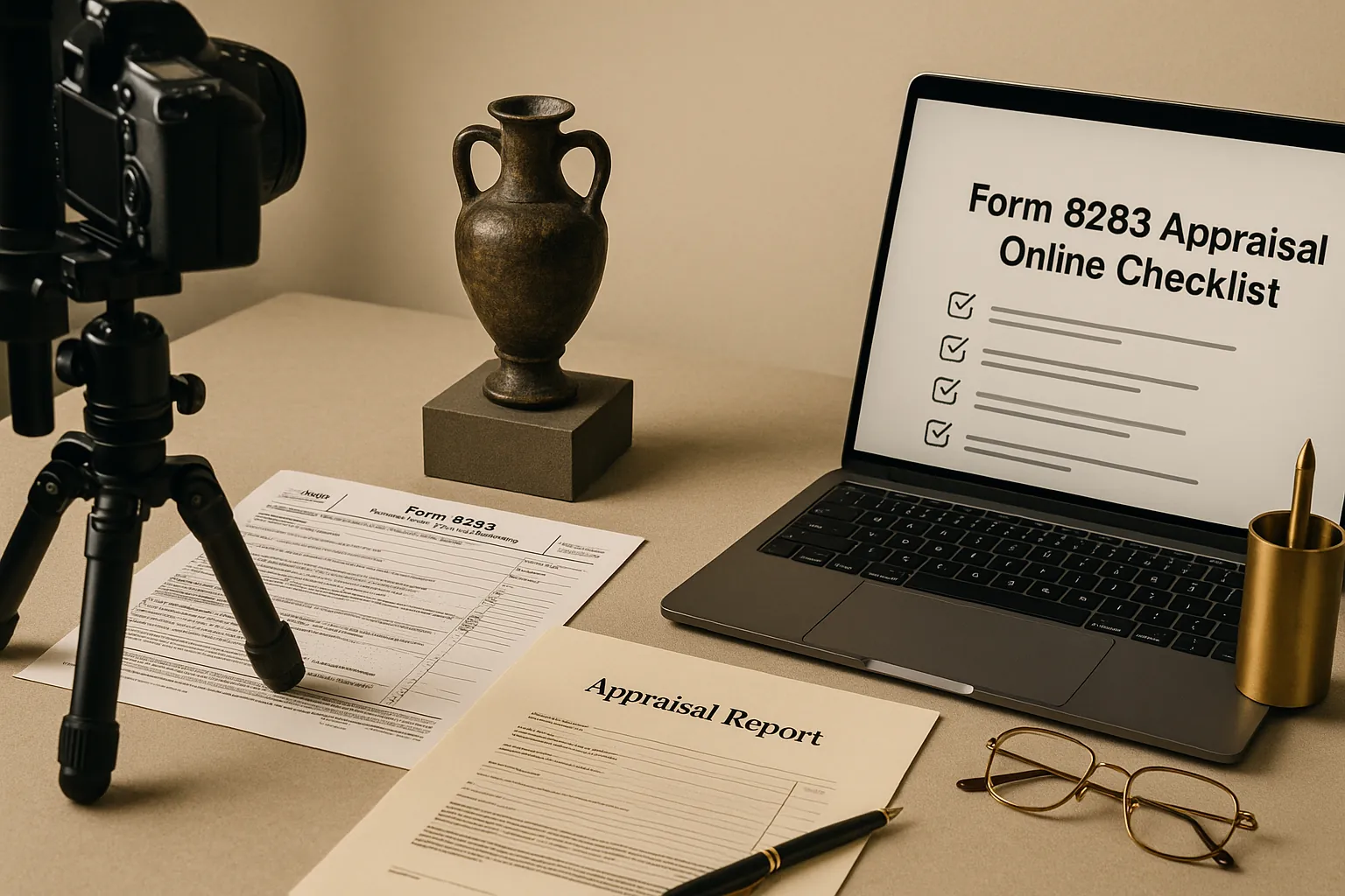 Charitable Donation Appraisal Online: Form 8283 Filing Workflow - FAIR online appraisal guide illustration