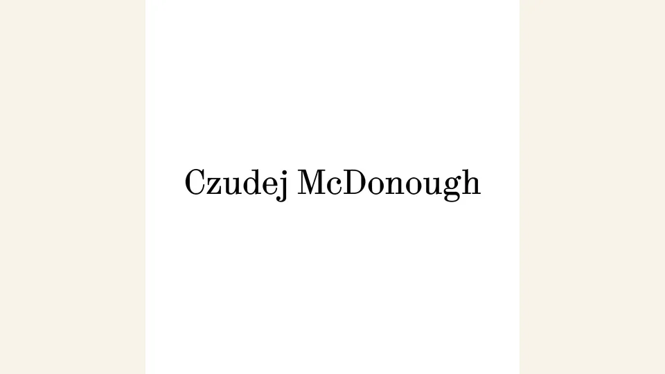 Czudej McDonough appraiser or business image